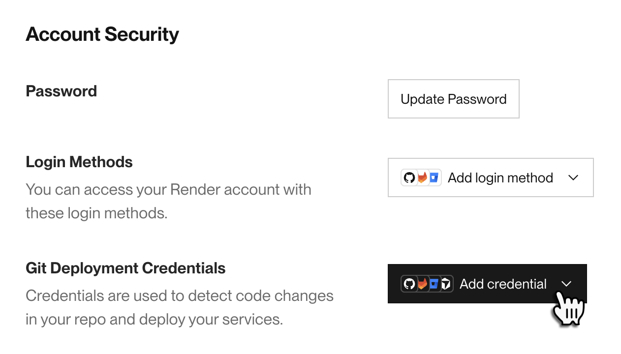 Connecting your Git provider